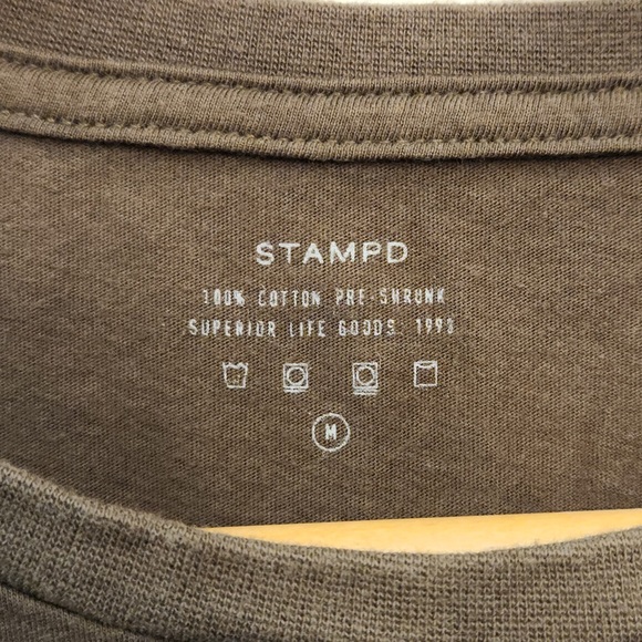 Stampd long-sleeve olive T-shirt - Picture 3 of 6